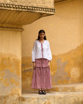Crochet Flower Oversized Shirt