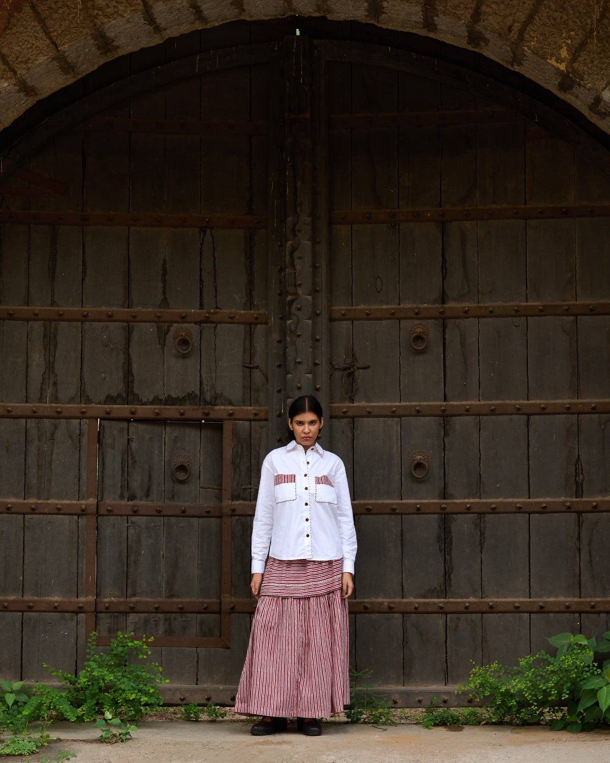 Water Story Crochet Oversized Shirt