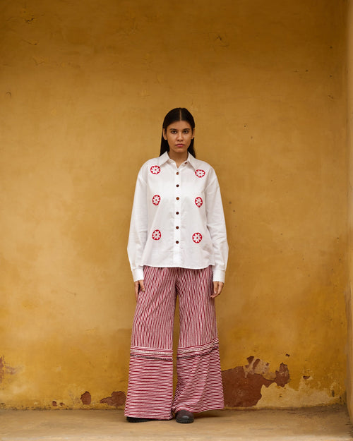 Daisy Hand Embroidered Shirt