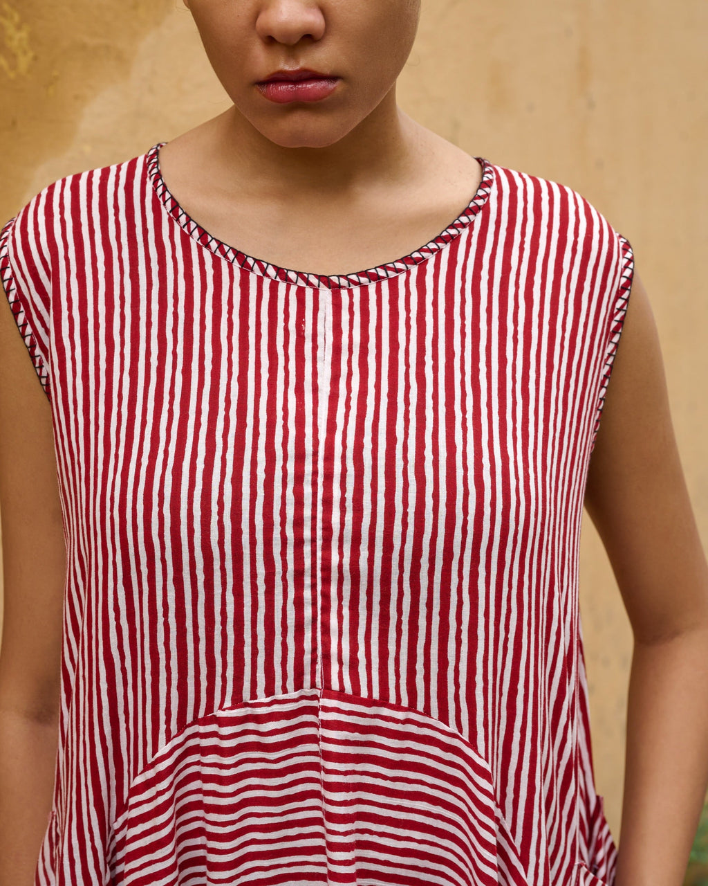 Leheriya Asymmetrical Hand Embroidered Dress